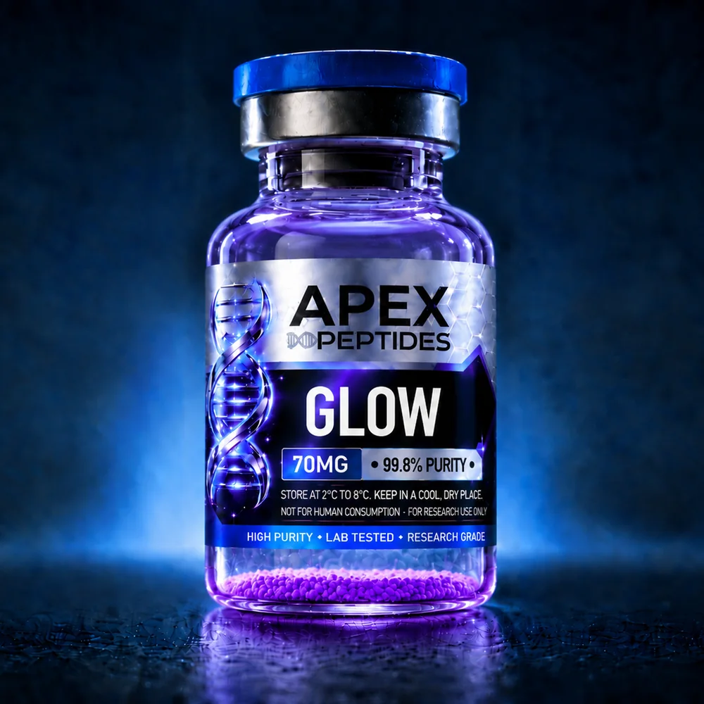 GLOW 70mg research product listing